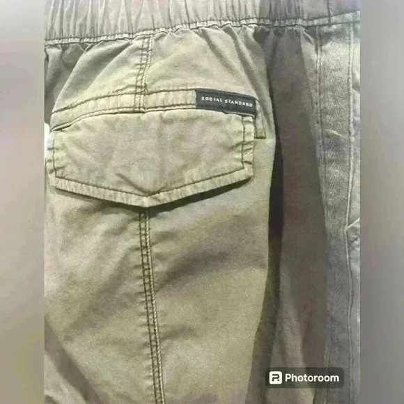 Social Standard by Sanctuary Women’s  Cargo Pants XXL Olive Green Drawstring - Picture 4 of 7